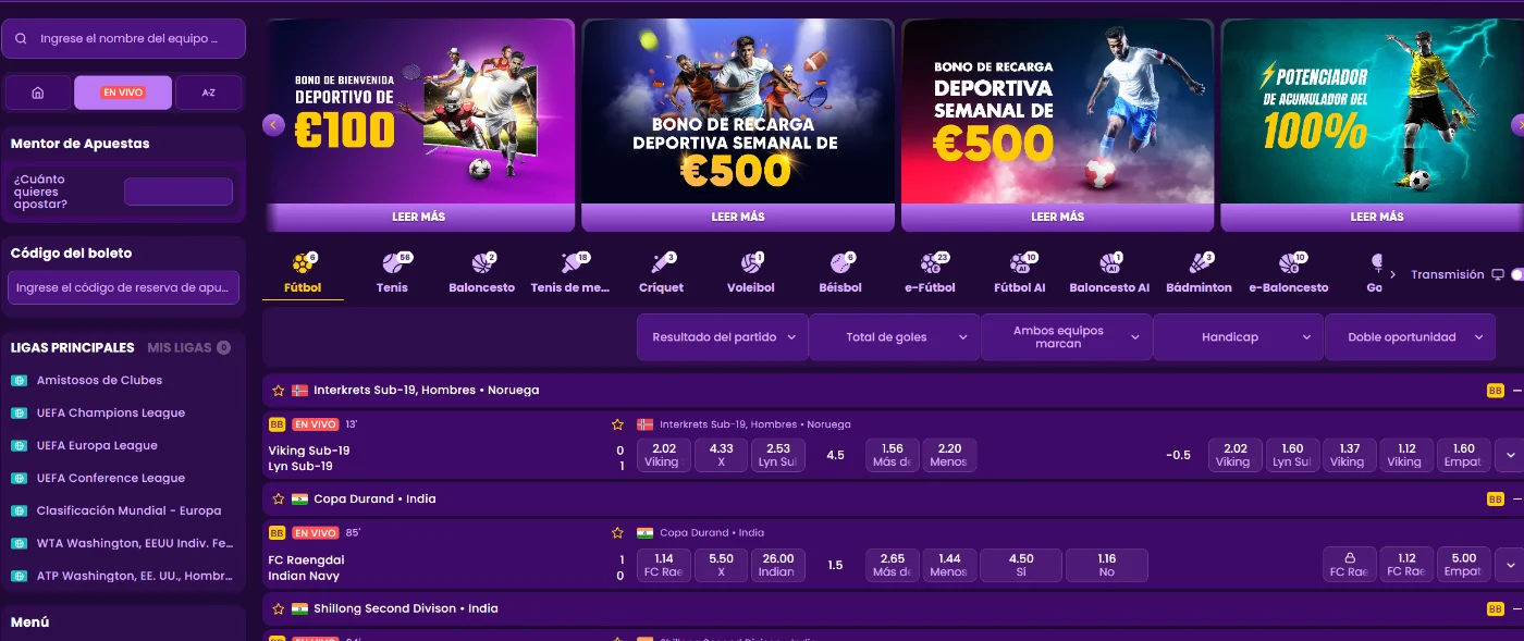 Kingmaker Casino apuestas deportivas en vivo con eventos y cuotas en tiempo real