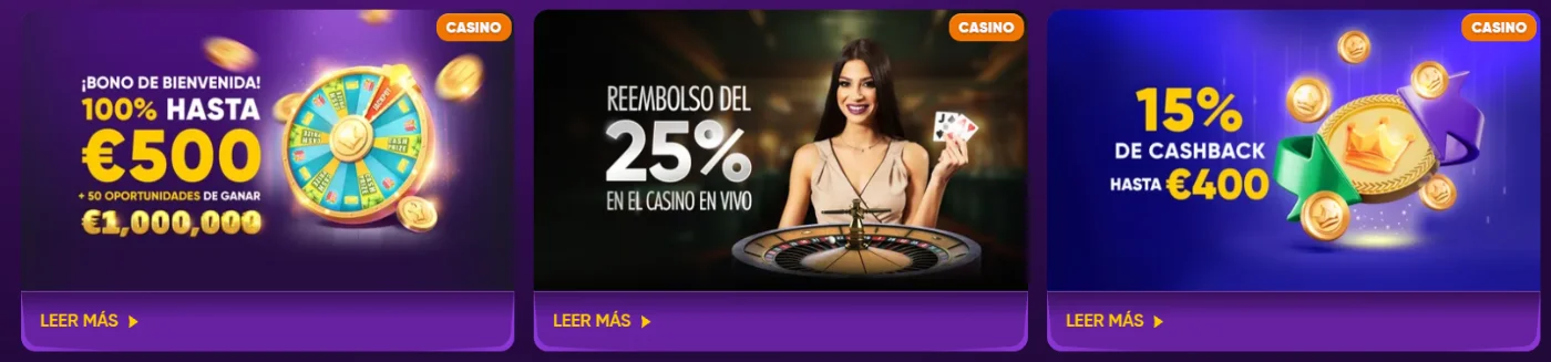 Kingmaker Casino promociones de casino con bono de bienvenida, cashback y casino en vivo